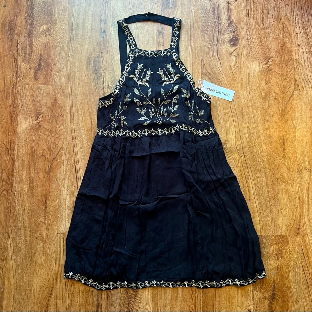 NWT Urban Outfitters Black Motif Dress MSRP $79 Women’s Medium